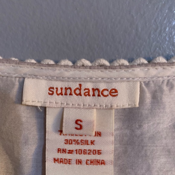 Women’s cotton & silk top with two layers and embroidery. Size S. EUC - Picture 7 of 8